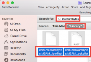 remove malwarebytes from mac top bar